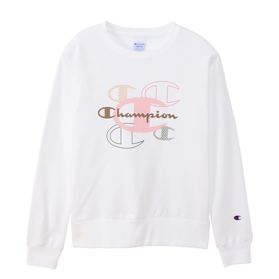 Áo Hoodies Champion JP C Graph Crew Màu Trắng CMPCWU025WHT