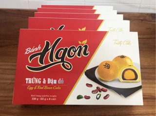 bánh đậu đỏ - trứng muối