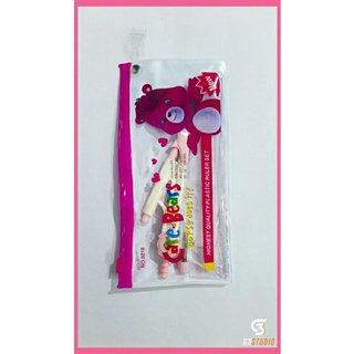 🌹Bộ thước,eke,compa,đo độ cho học sinh đựng túi zip cute