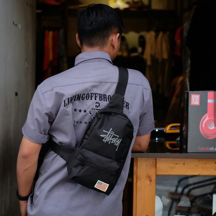 Túi Đeo Chéo Stussy Troops USA Cross Body Bag