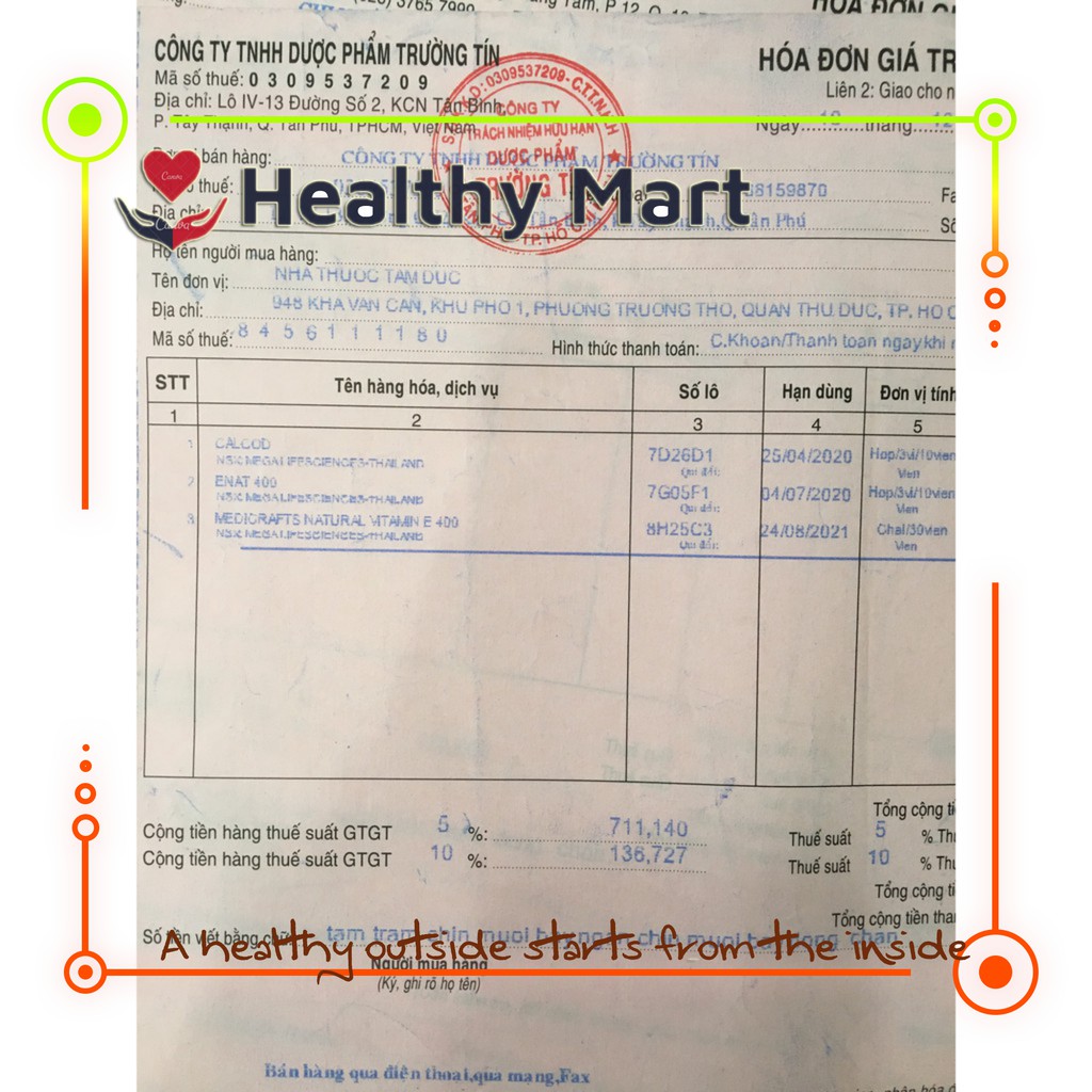 ✔️️️Natural Vitamin E 400 Mega We care - Enat 400 Lọ 30 viên