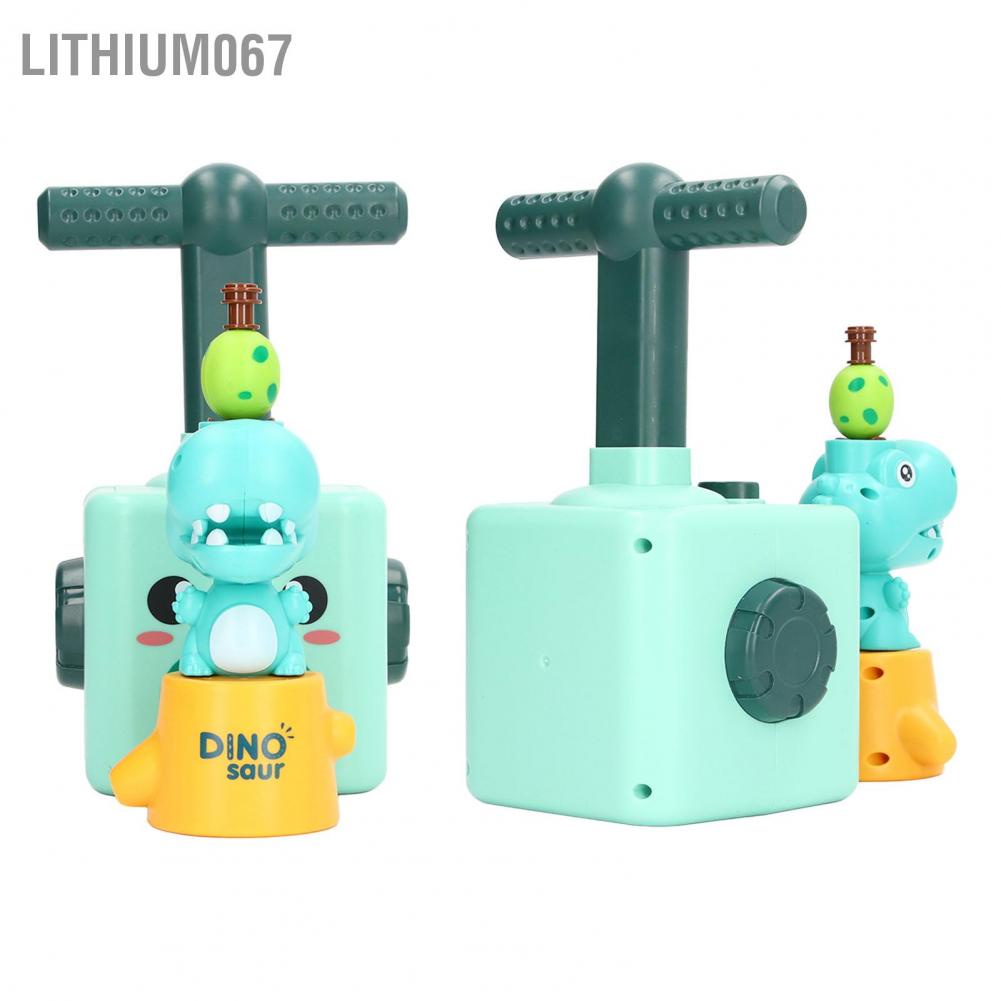 Lithium067 Đồ chơi xe bơm bong bóng, xe hơi bong bóng, xe bom khinh khí cầu cho bé - Phong cách khủng long Màu xanh Pin Đồ chơi chạy bằng điện