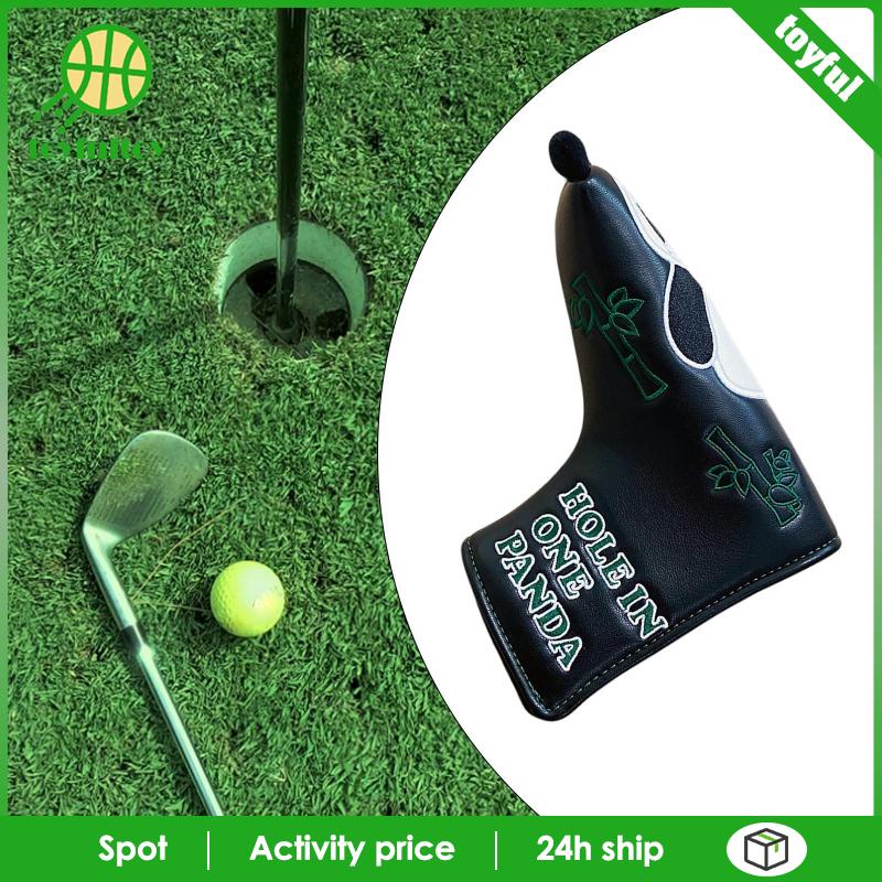 Vỏ Bọc Đầu Gậy Đánh Golf Bằng Da PU Thêu Họa Tiết Gấu Trúc Vui Nhộn Dễ Sử Dụng Cho Nữ