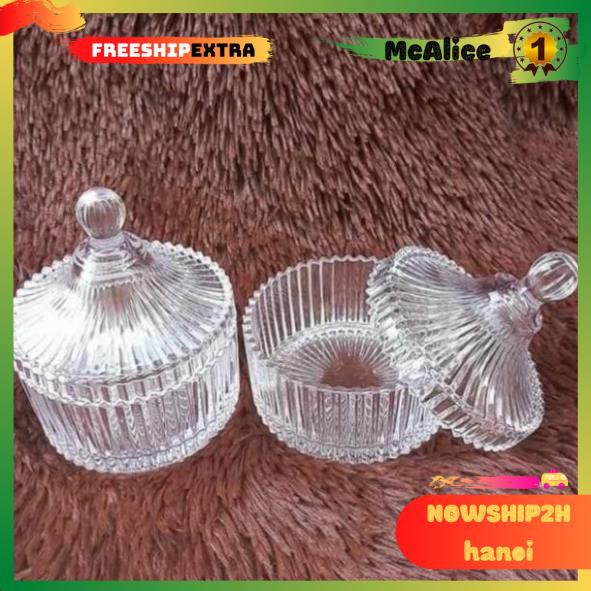 Thố đựng mứt thuỷ tinh cao cấp