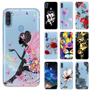 Ốp điện thoại silicon TPU họa tiết hoạt hình cho Samsung Galaxy M11