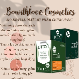 Viên uống hỗ trợ giảm cân thải độc dtoxi thái lan vỉ 10 viên