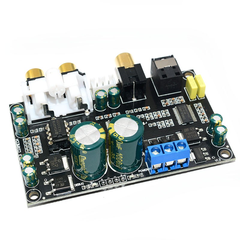 Denshitaro Mạch giải mã DAC cáp đồng trục HIFI 24bit 192KHz độ chân thực cao dùng chip CS8416CS4398 D00-515