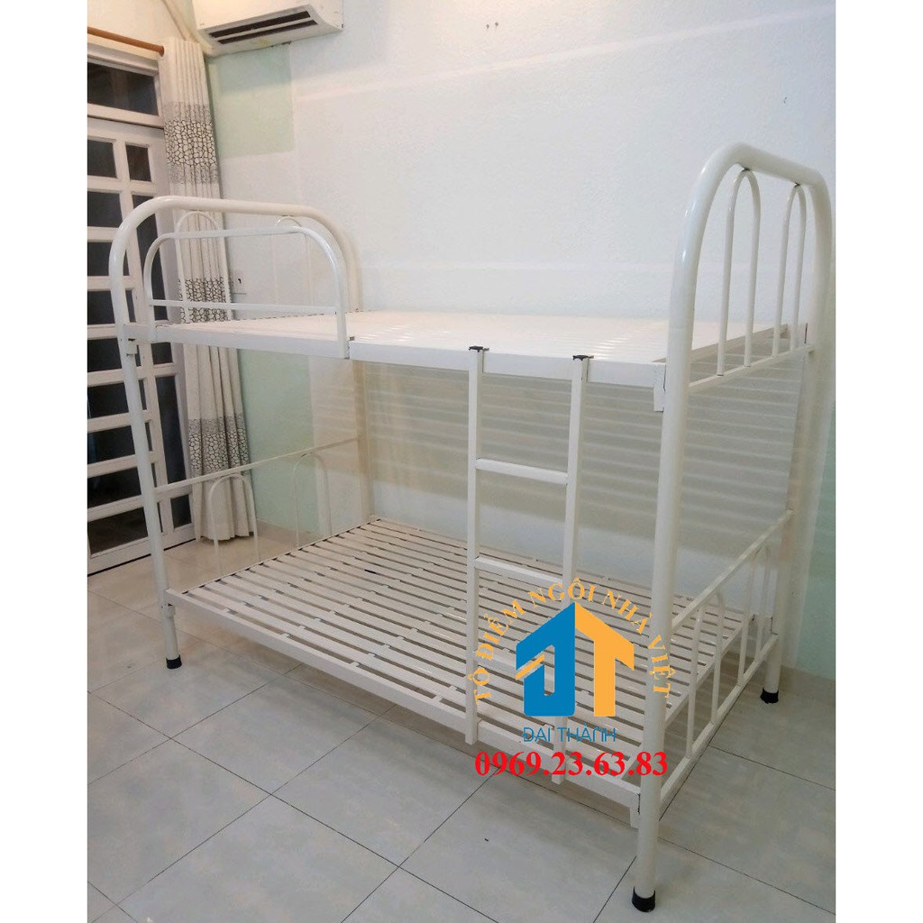 Giường Sắt 2 Tầng: Kích thước 1m2x1m2x1m7 ĐẠI THÀNH nhiều màu