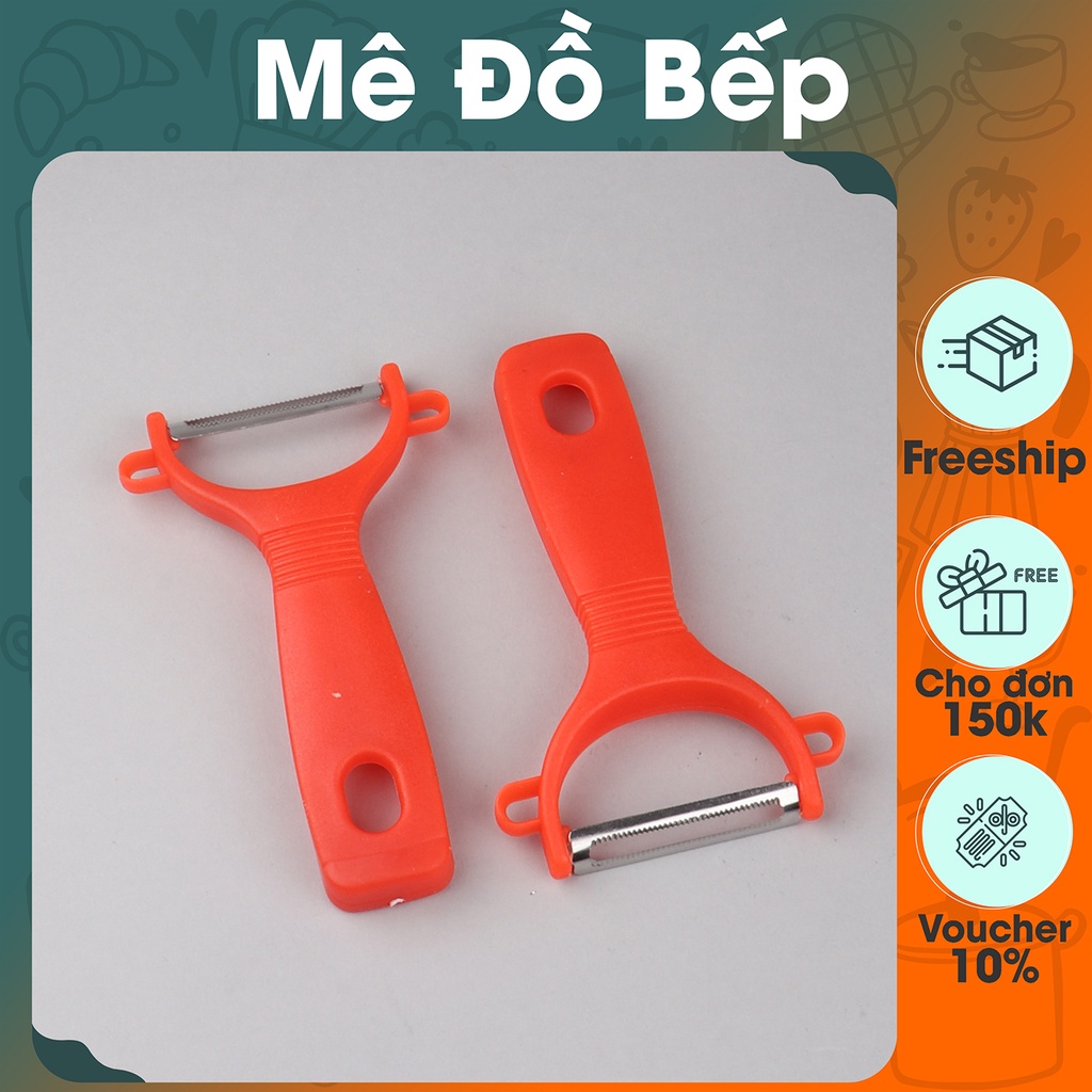 Dao bào đa năng inox cán nhựa đỏ siêu bén cao cấp BD03 - Gia dụng bếp