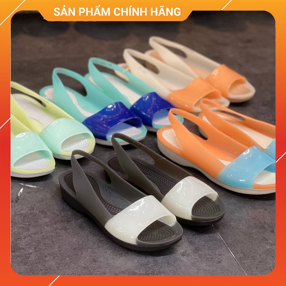 Giày Sandal Nữ Colorblock Flat Women'S Chính Hãng, Size 35 36 37 38 39 - Sấu Vui Vẻ