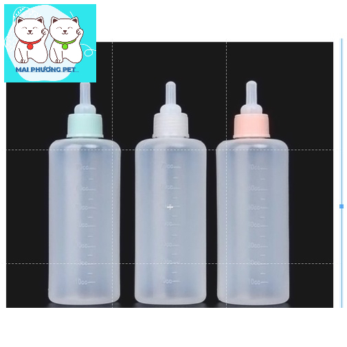 Bình bú cho chó mèo 2 loại cực phê phê hỗ trợ chó mèo uống sữa và nước một cách đơn giản nhất khá tiện lợi