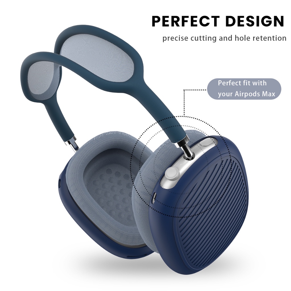 Ốp Hộp Đựng Tai Nghe Nhét Tai Silicon Mềm Chống Trầy Cho AirPods Max