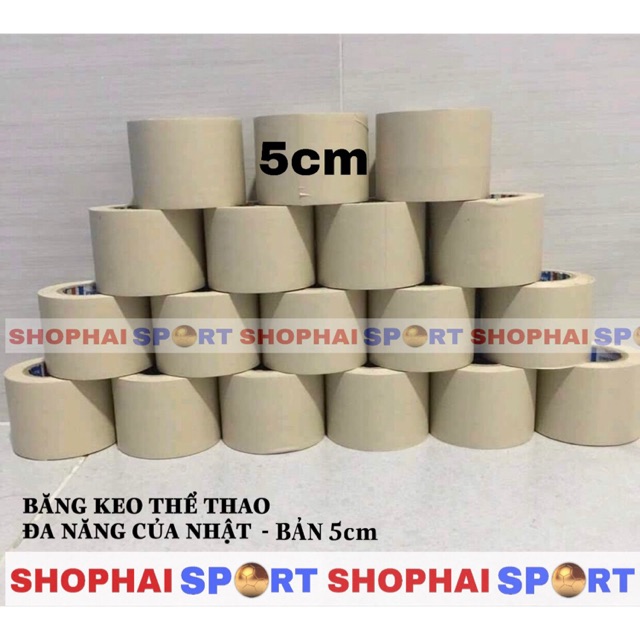 Băng keo thể thao đa năng Của Nhật ( Bản 5cm &amp; 3cm ) Băng keo dán cơ