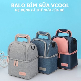 Balo bỉm sữa/balo giữ nhiệt VCOOL cho mẹ