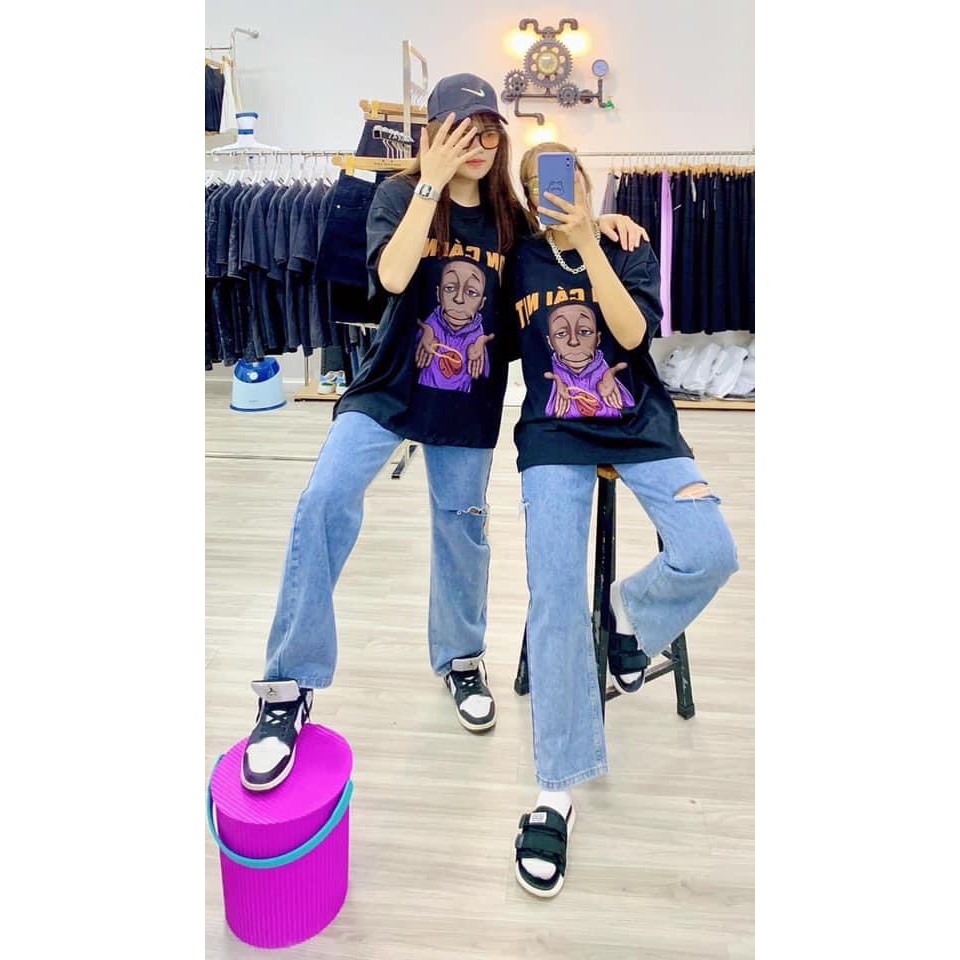 FORM TO SIÊU RẺ] Áo phông tay lỡ in Còn cái nịt_Áo thun form rộng hot trend (2 màu)