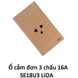 Ổ đơn 3 chấu lioa ( SE18U3)