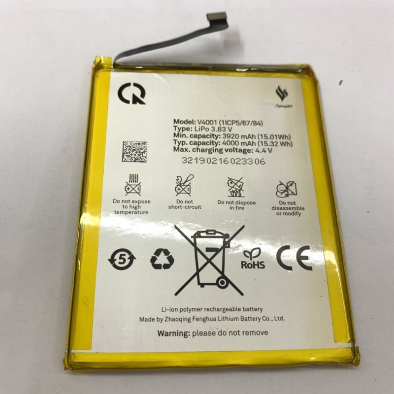 Pin Vsmart Joy 1+ zin new hãng .model V4001