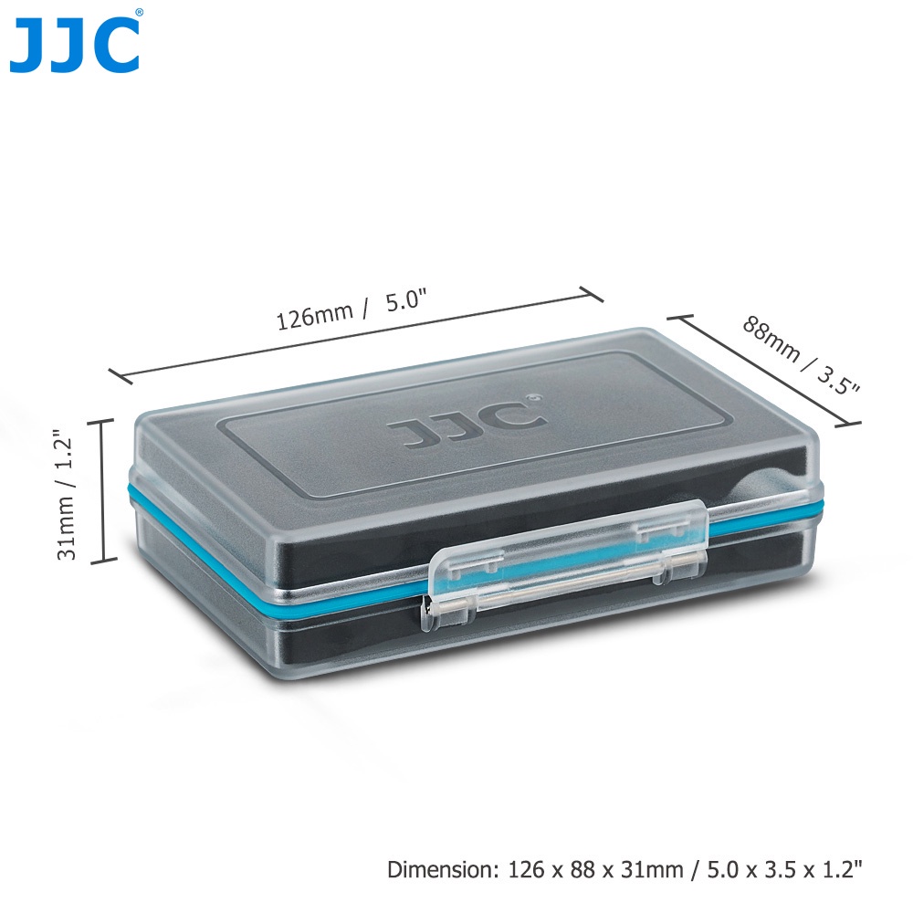 Hộp đựng pin dự phòng JJC 18650 có thể mang theo tiện dụng