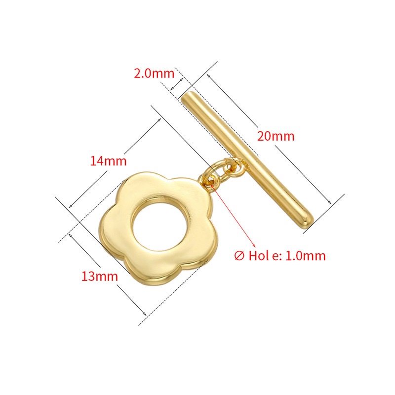 [K16T] Phụ kiện trang sức (DIY) - Chốt khóa Móc chéo kiểu OT 7 kiểu làm vòng cổ vòng tay
