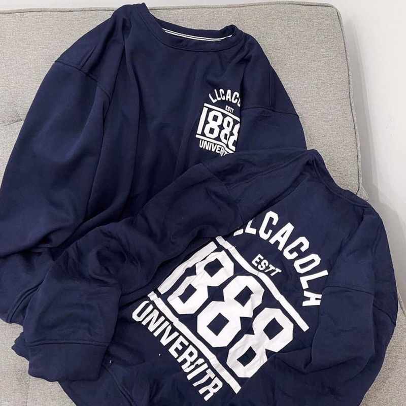 [RẺ VÔ ĐỊCH] Áo Nỉ Sweate 1888 một màu tay bồng from thụng Unisex,Chất bo tăm dày dặn(ảnh thật) | BigBuy360 - bigbuy360.vn