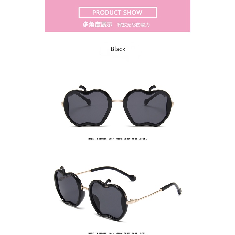 Fashion Cartoon Sunglasses for Kid Apple Shape Cute