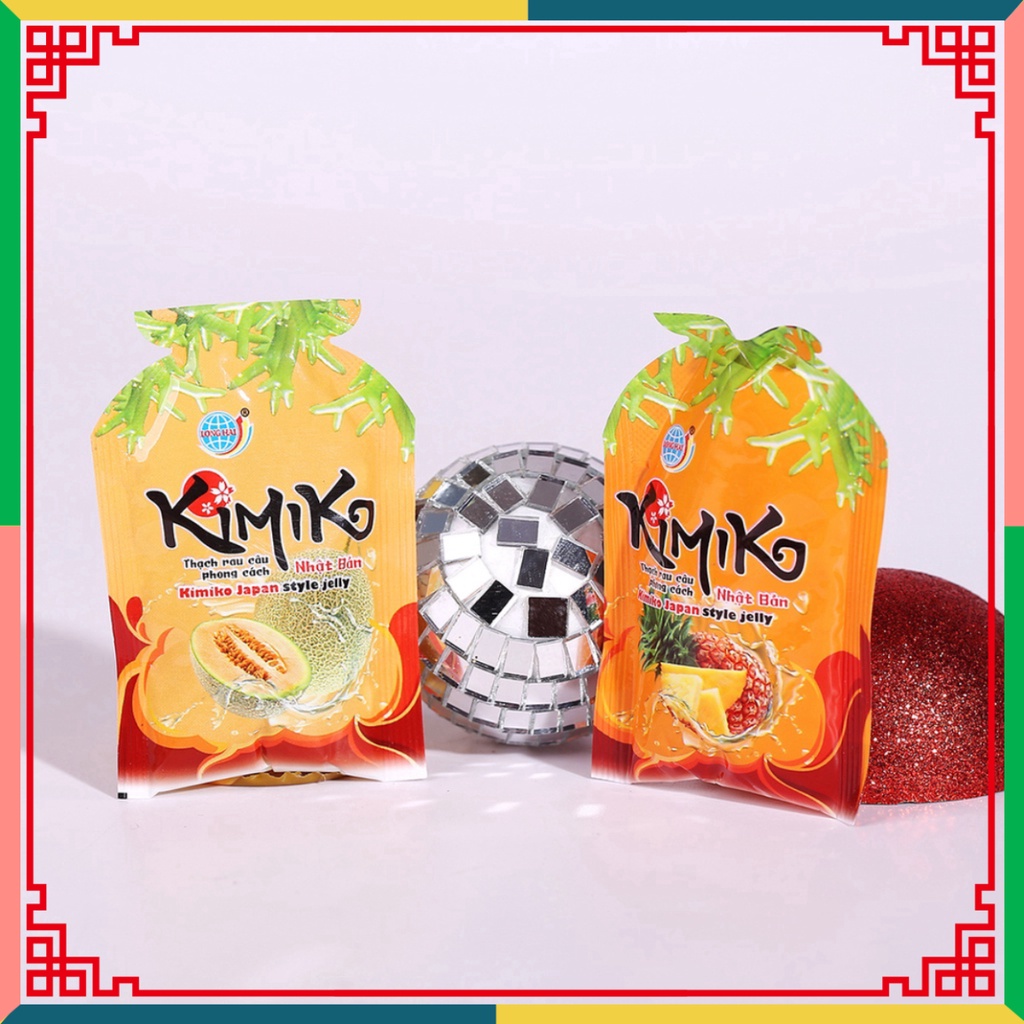 Thạch rau câu Long Hải phong thái Japan KIMIKO túi 990 g
