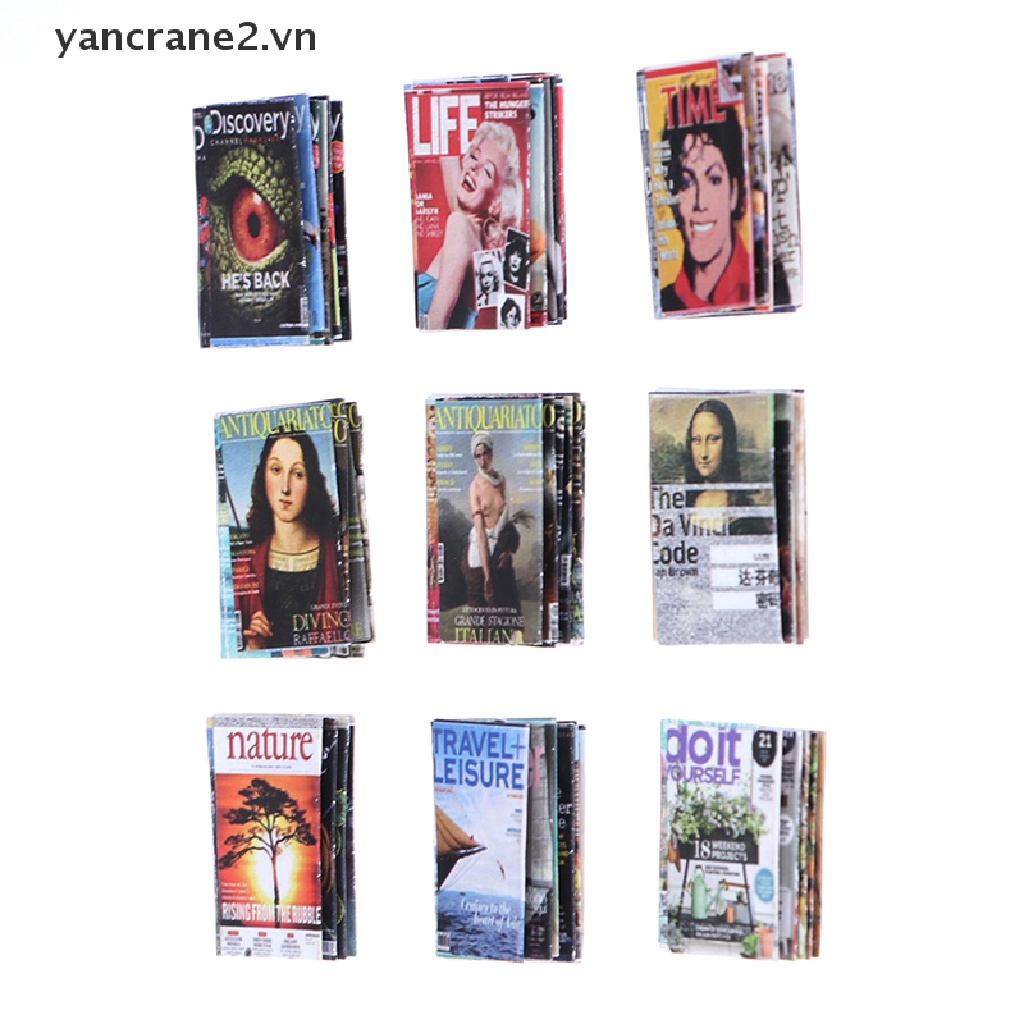 Bộ 3 Mô Hình Tạp Chí mini Tỉ Lệ 1: 12 Dành Cho Búp Bê