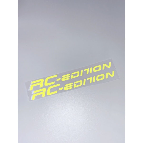 Bộ 2 miếng tem chữ RC EDITION dán phuộc ốp gắp phản quang SIÊU ĐẸP