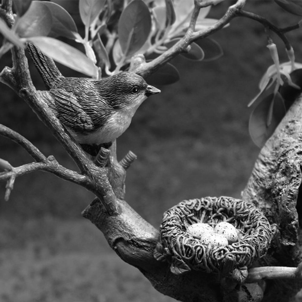 Mô Hình Chú Chim Mini Trang Trí Sân Vườn Độc Đáo