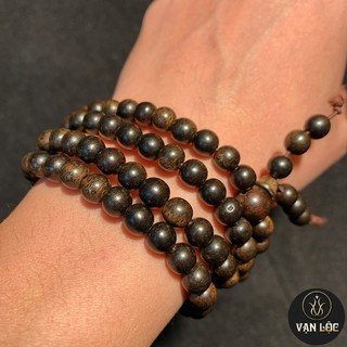 [Bán sỉ] Vòng chuỗi 108 hạt đeo tay Trầm Hương đen Ấn Độ 6mm cao cấp, thơm nồng vĩnh viễn FREESHIP TOÀN QUỐC