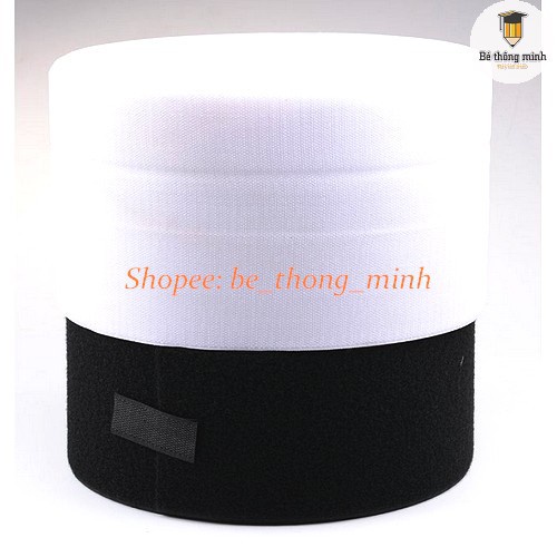 Băng gai dính LOẠI KHÔNG KEO khóa nhám gai, miếng dán vải 2 mặt dán giày, túi xách, quần áo các vật dụng