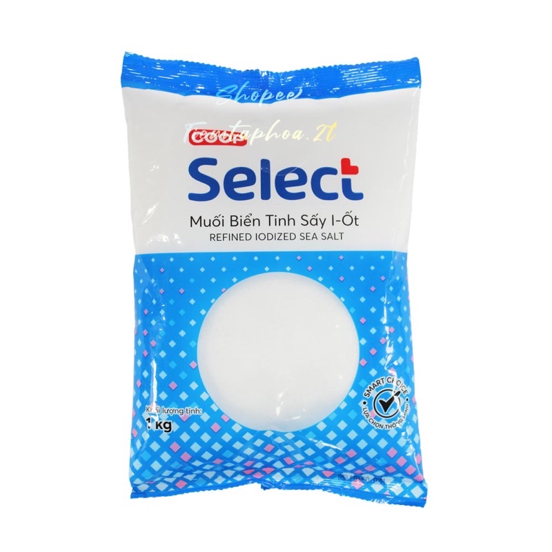 Muối biển - muối hột - muối tinh iot 1kg