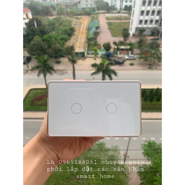 Công tắc thông minh Tuya Zigbee Viền Vàng Cao Cấp