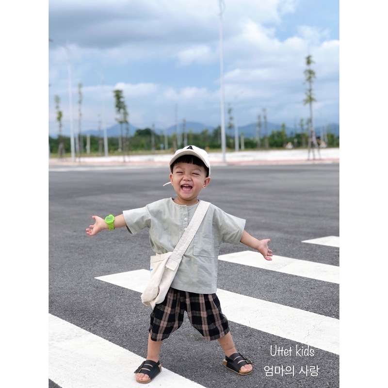 QUẦN NGỐ CARO  HÀN QUỐC 1129 DÀNH CHO BÉ GÁI VÀ BÉ TRAI SIZE 80 ĐẾN 120