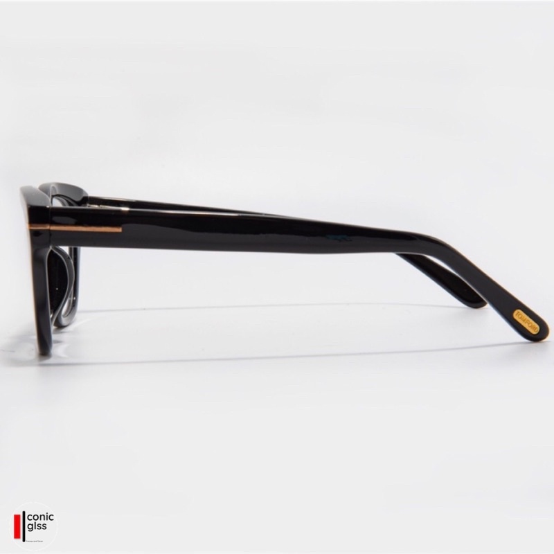 Gọng kính cận nam nữ TOM FORD IconicGLSS dáng vuông tròn chất liệu nhựa acetate cao cấp mắt giả cận chống tia UV400