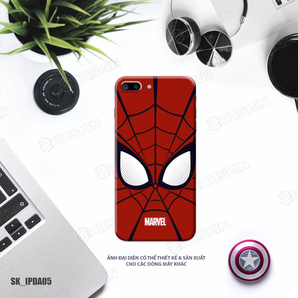 Miếng Dán Skin Spider - Man Full Lưng Viền Dành Cho IPhone |SK_IPDA05| Film 3M Chống Nước, Bền Màu, Dễ Dán Tại Nhà