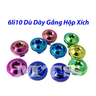 Ốc Titan Gr5 6li10 Bắt Carte/Dè Trước/Hộp Xích/Hộp Sên
