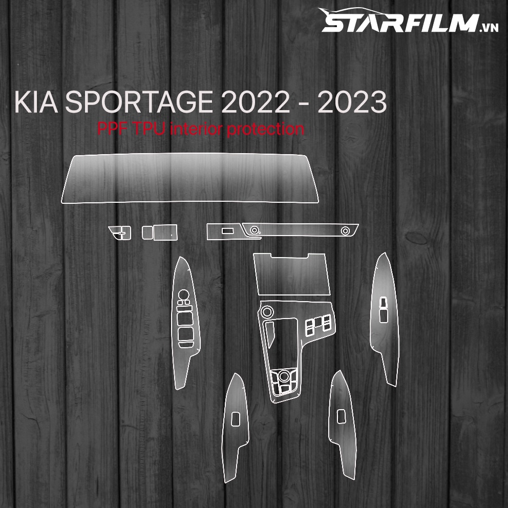KIA SPORTAGE 2022 PPF TPU nội thất chống xước tự hồi phục STARFILM