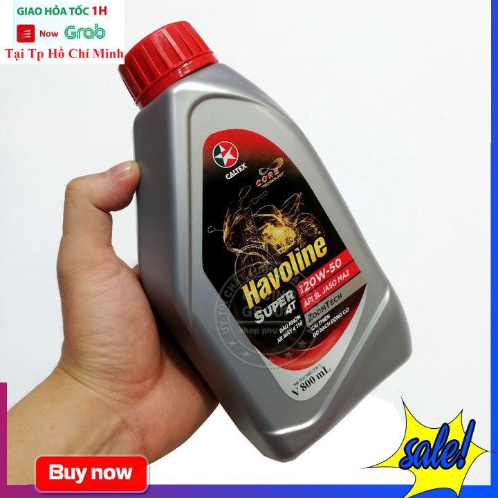 Dầu Nhớt Xe Máy Caltex Havoline 4T 20W50 Dung Tích 0.8 Lít