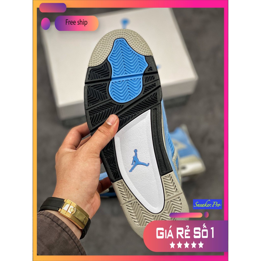 Giày thể thao Air Jordan 4 Retro University Blue  siêu đẹp, siêu hot dành cho nam và nữ