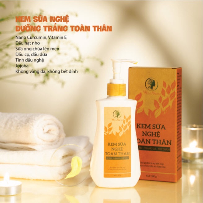 Kem sữa nghệ toàn thân 150g - Wonmom