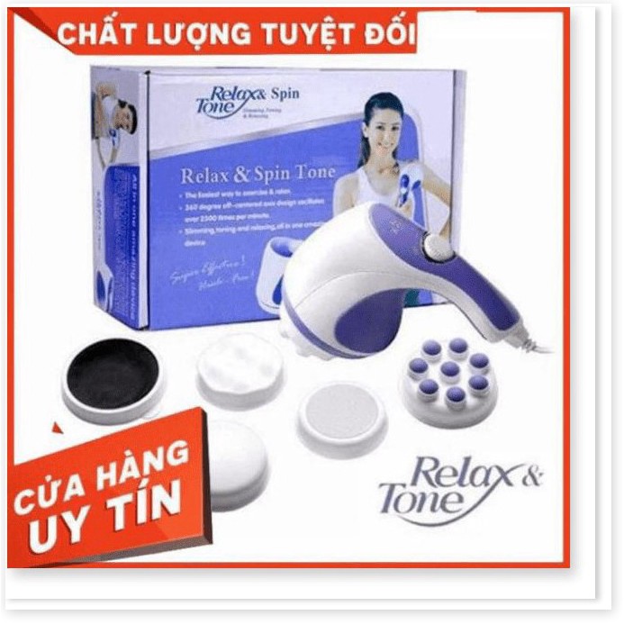 SỐC SALE MÁY ĐÁNH TAN MỠ BỤNG CẦM TAY RELAX &SPIN TONE