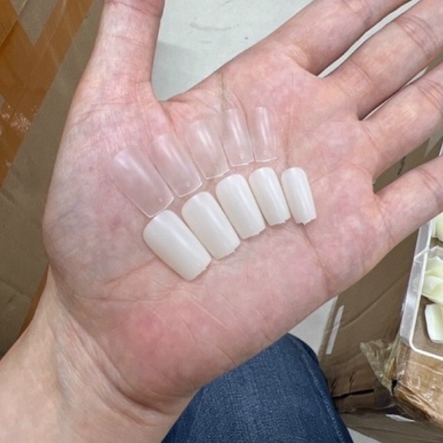 Móng úp hạt na tròn phom ngắn siêu HOT