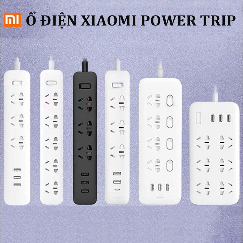 Ổ cắm điện Xiaomi - Mi Power Strip THÔNG MINH có Cổng USB