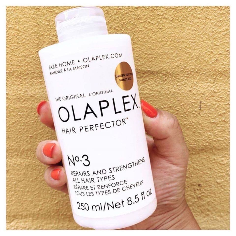 Kem hấp Olaplex No3 Hair Perfector 250ml phục hồi cho tóc hư tổn nặng, tăng kết nối các liên kết tóc