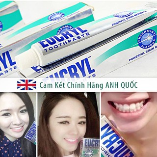 Kem đánh răng / bột tẩy trắng răng Eucryl của Anh
