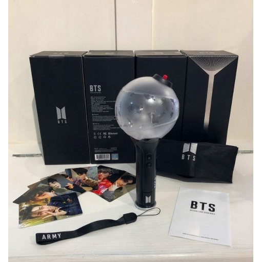 (Unoff) Lightstick bts ver 3 - đèn phát sáng ,cổ vũ hòa nhạc nhóm nhạc Hàn quốc , tặng thêm lomocard BTS