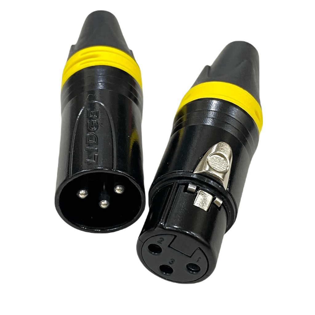 Jack Canon Sọc Vàng, Đỏ - Cặp Jack Canon Đực Cái Chất Liệu Nhựa, Giá Tốt- Lỗi 1 Đổi 1 Trong 7 Ngày