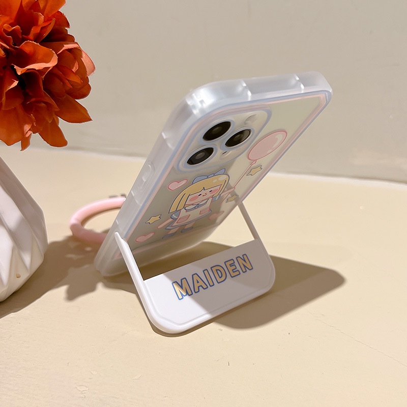 Ốp lưng iphone Ốp Điện Thoại Kèm Giá Đỡ Tàng Hình Cho iphone13Pro 12 11Pro xr 6 7 8 PLUS Dinuo case