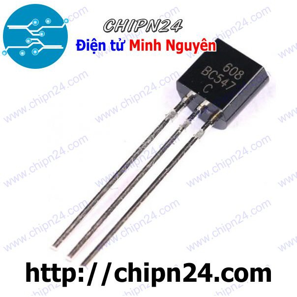 [10 CON] Transistor BC547 TO-92 NPN 100mA 45V (547)